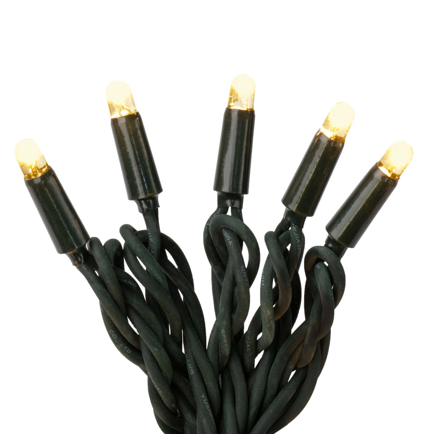 LED Lichterkette außen mit 80 LED und 3m Netzkabel, 7,9m beleuchtete Länge grün