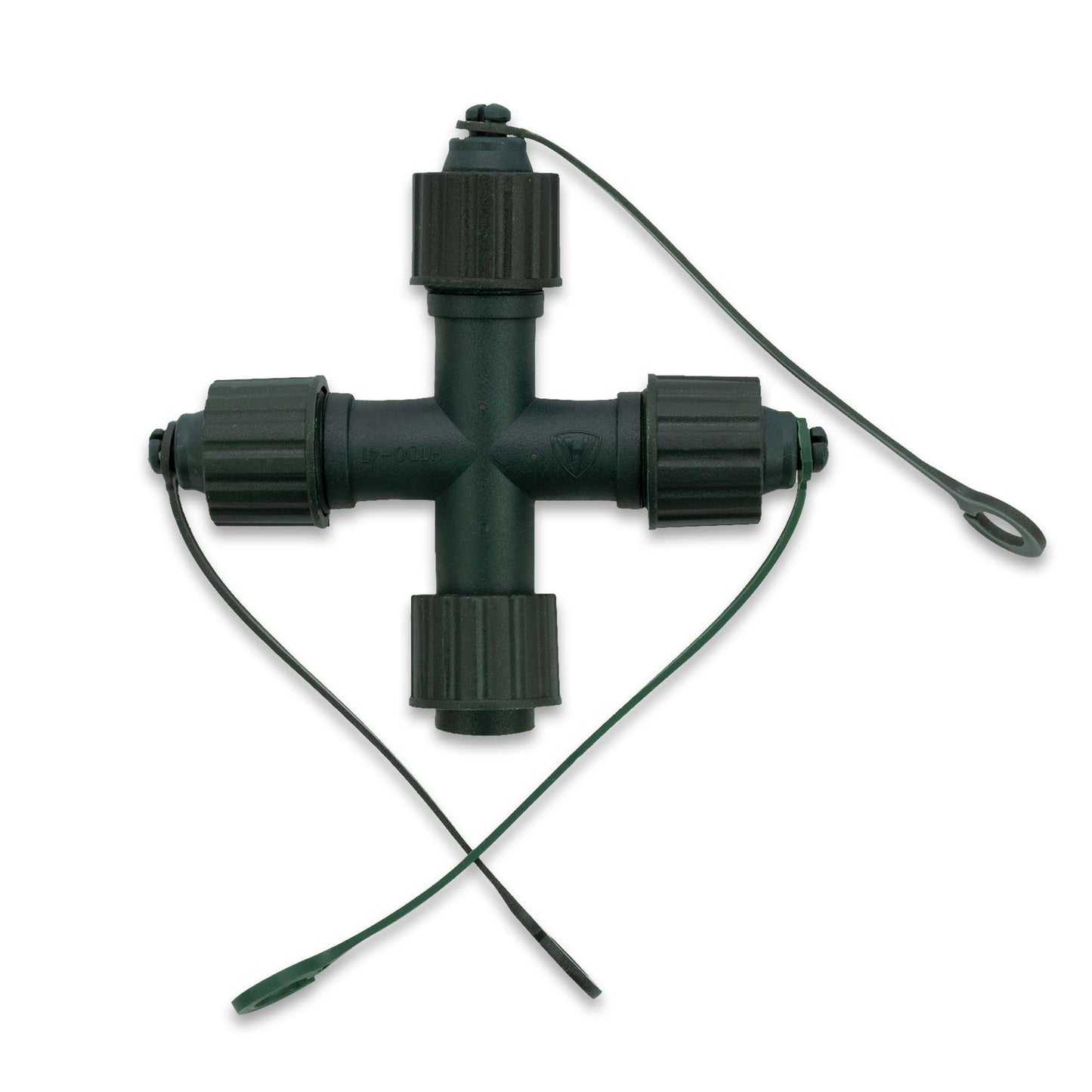 Verbindungsstück Kreuz 1 auf 3, grün