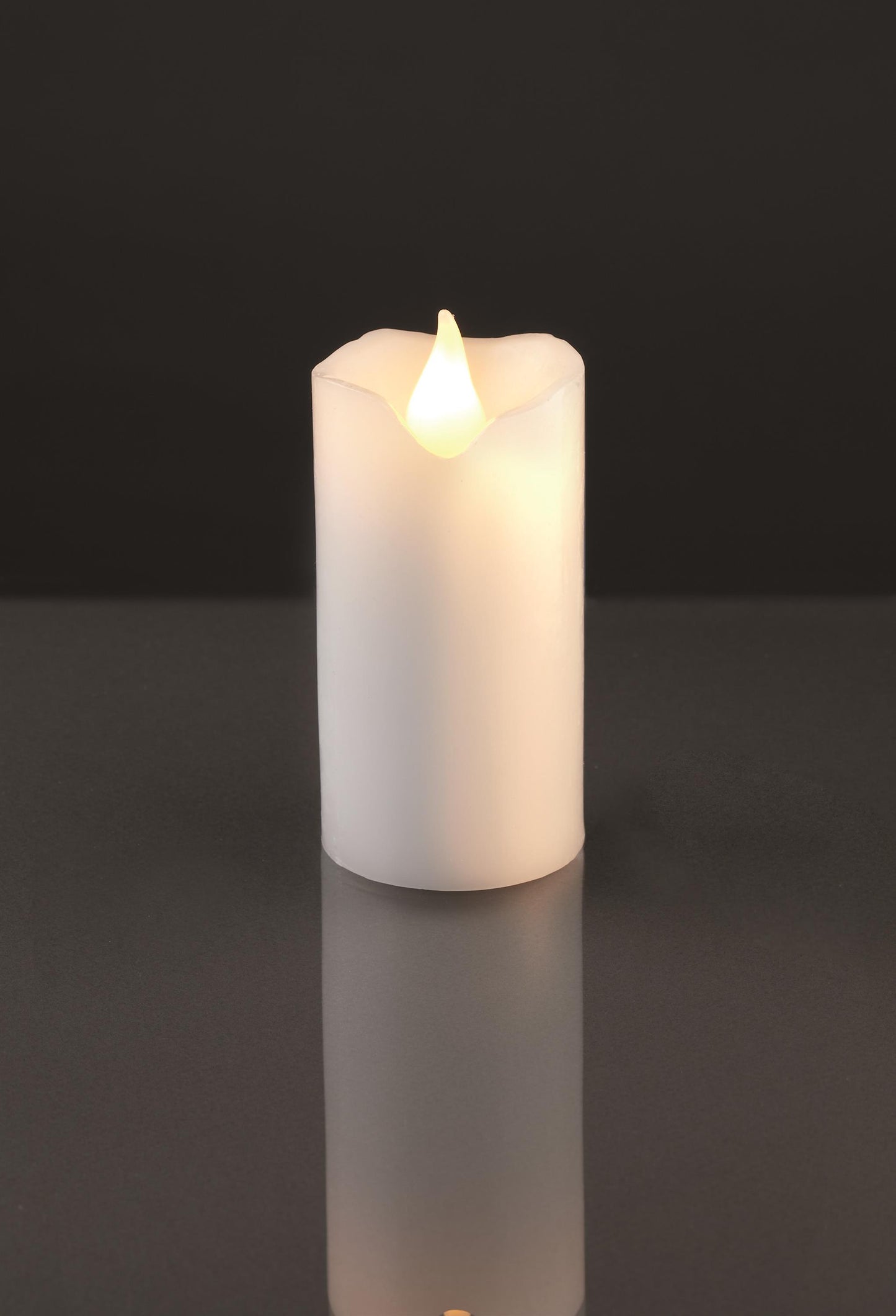LED-Wachskerzen, weiss H: 11,5 cm