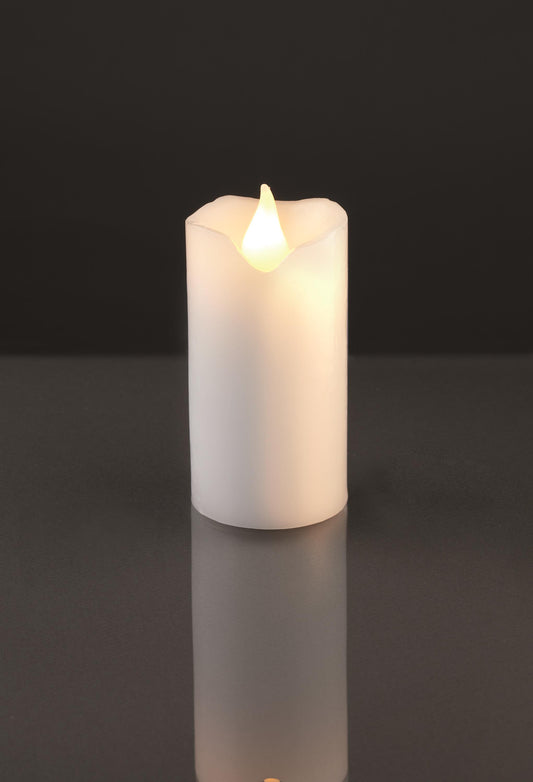 LED-Wachskerzen, weiss H: 11,5 cm