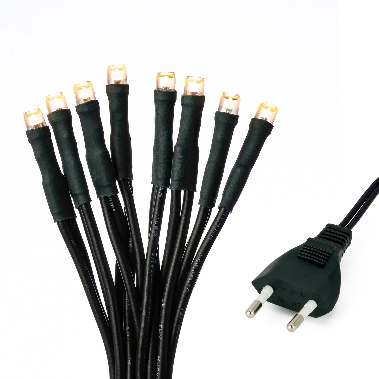 35-tlg. LED-Lichterkette, warm-weiß, grünes-Kabel, Euro-Stecker， 579338