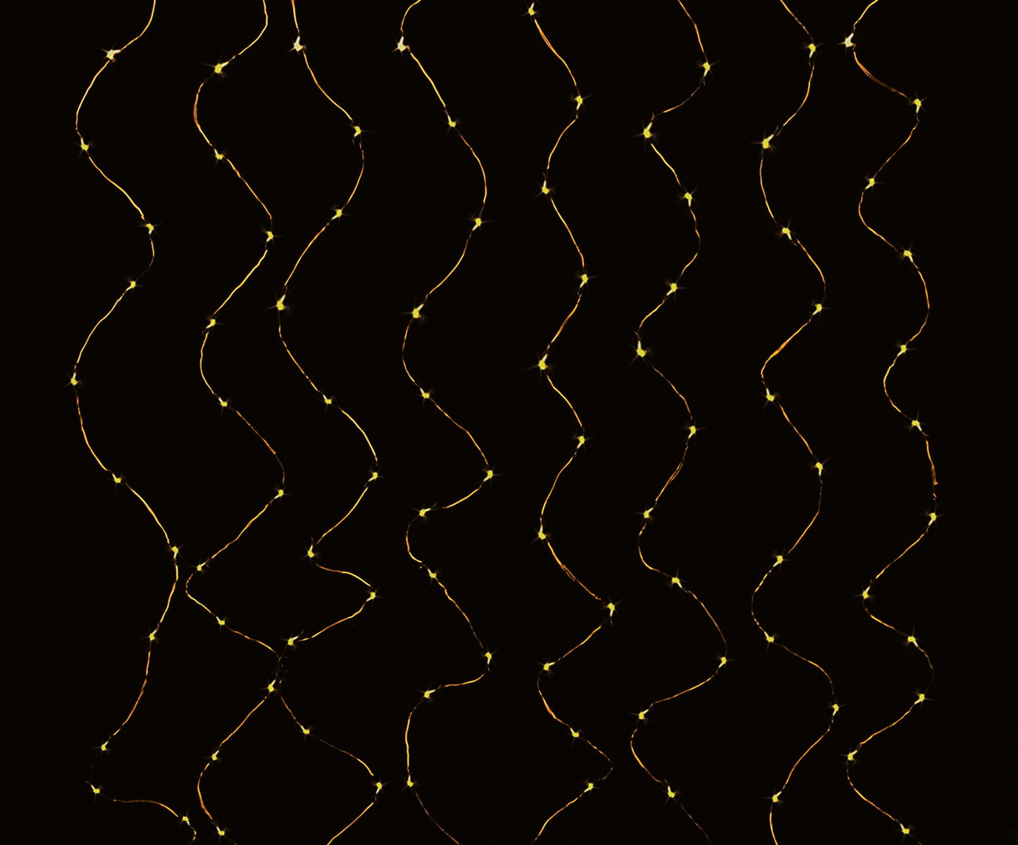 LED-Vorhang, 300 LEDs ww, 20 Stränge, 150 x 190 cm, Außen-Transformator