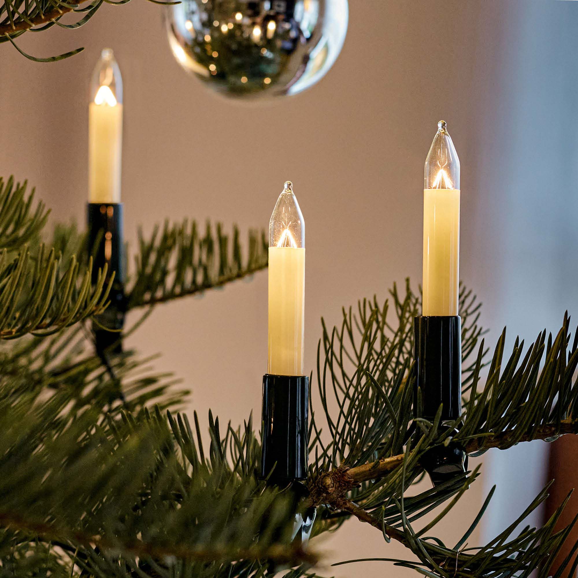 Lichterkette Weihnachtsbaum innen 15 teilig, Made in Germany, Schaftke ...