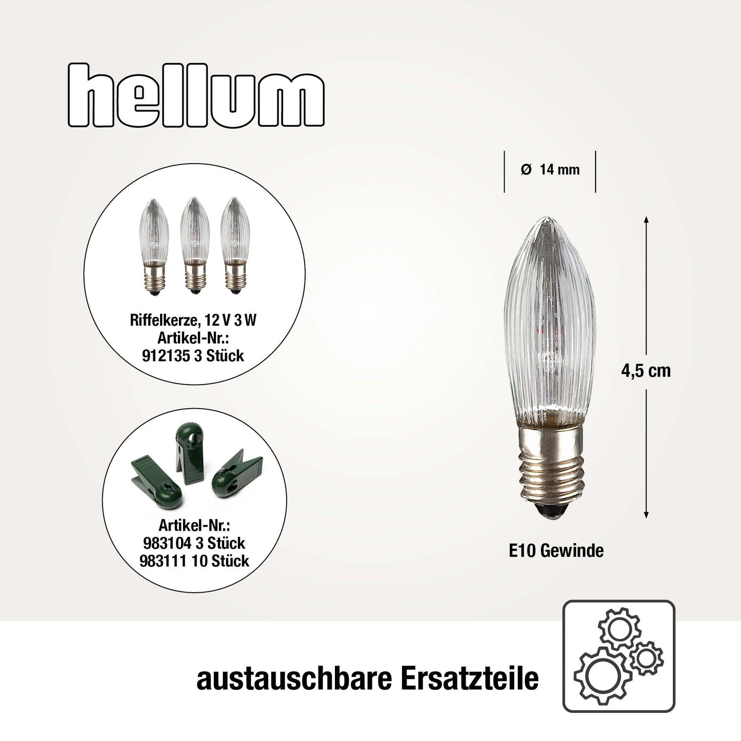 Lichterkette Weihnachtsbaum innen 20 teilig, Made in Germany, Riffelkerzen, mit Wachstropfen, inkl. 3 Ersatzkerzen, elfenbein, Glühfaden