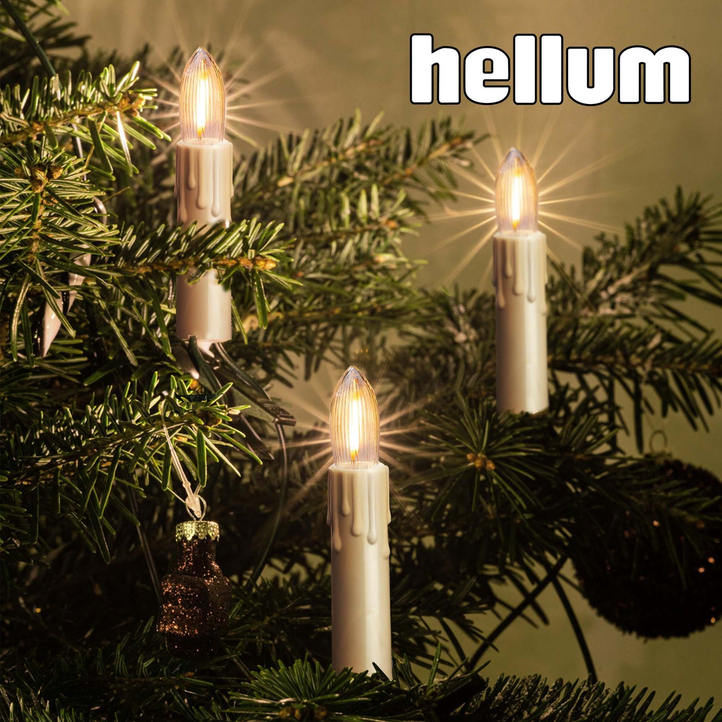 LED-Filament-Riffelkerzenkette, perlmutt mit Tropfen, 15 LEDs  ww, für innen