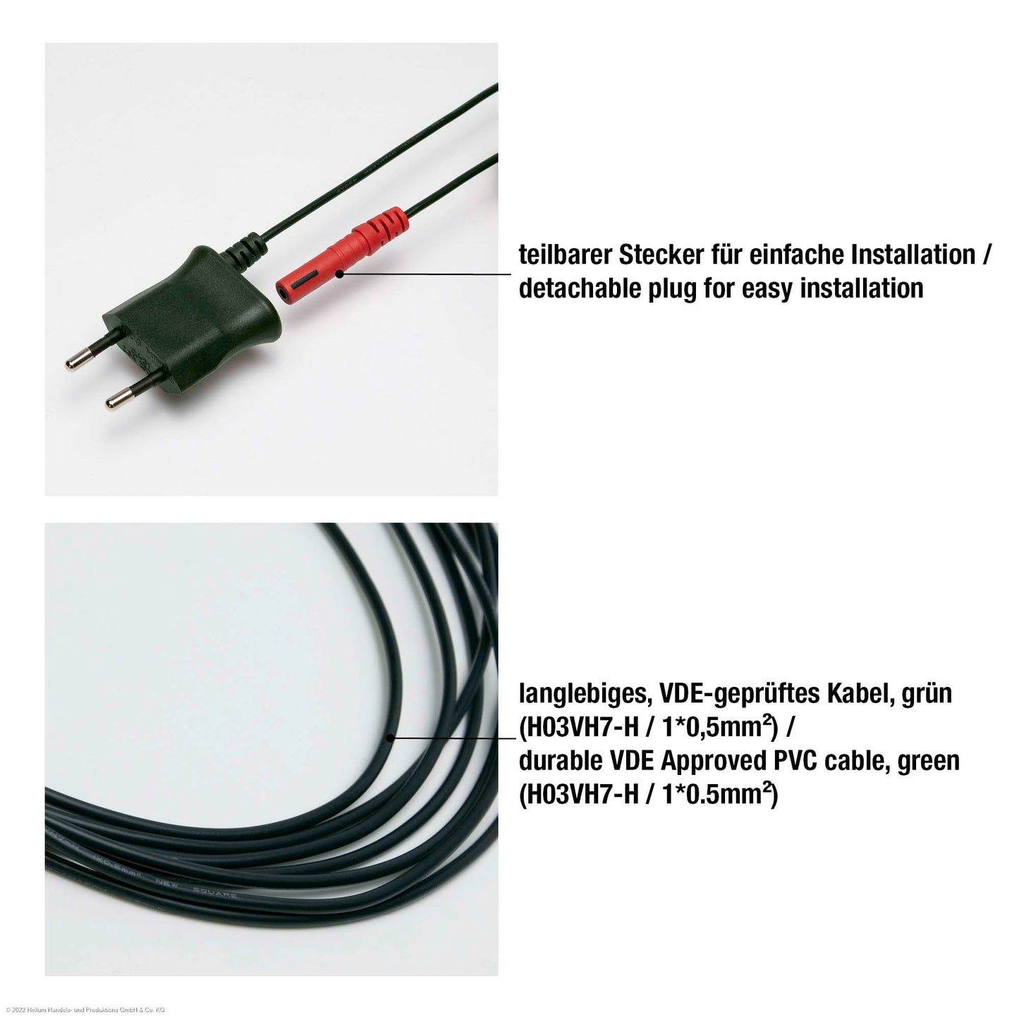 30-tlg. LED-Flammenkerzenkette mit Flammeneffekt, Made in Germany perlelfenbein mit Wachstropfen, für innen, warmweiß und matt, teilbarer Stecker 815092