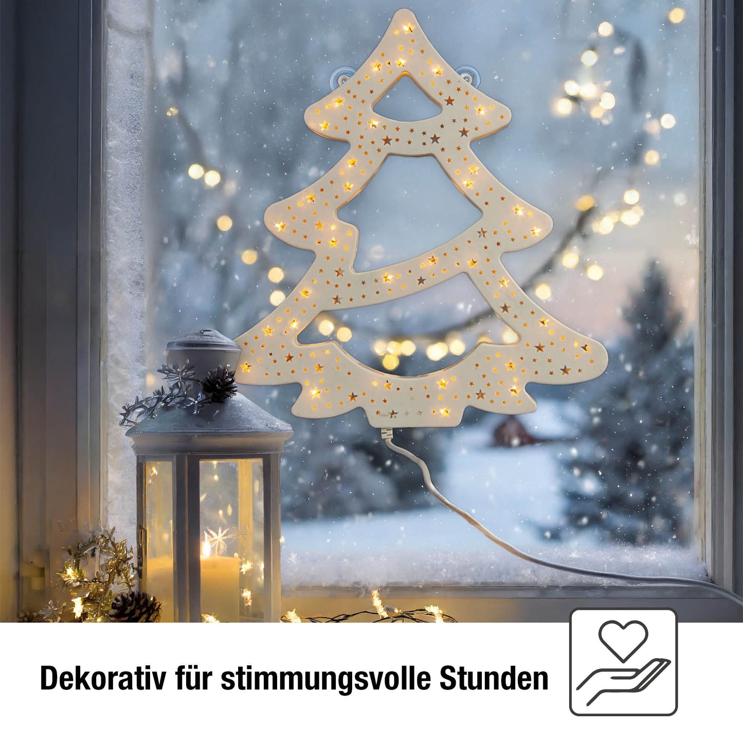 35-tlg. Fenster-Profillicht Baum