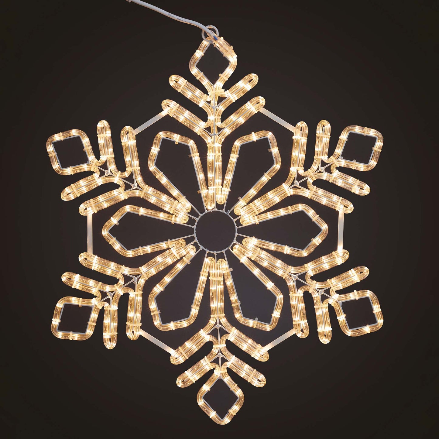 LED-Lichtschlauch "Schneeflocke" für Straßenbeleuchtung 324 LEDs ww 62 cm Ø, ohne Stecker