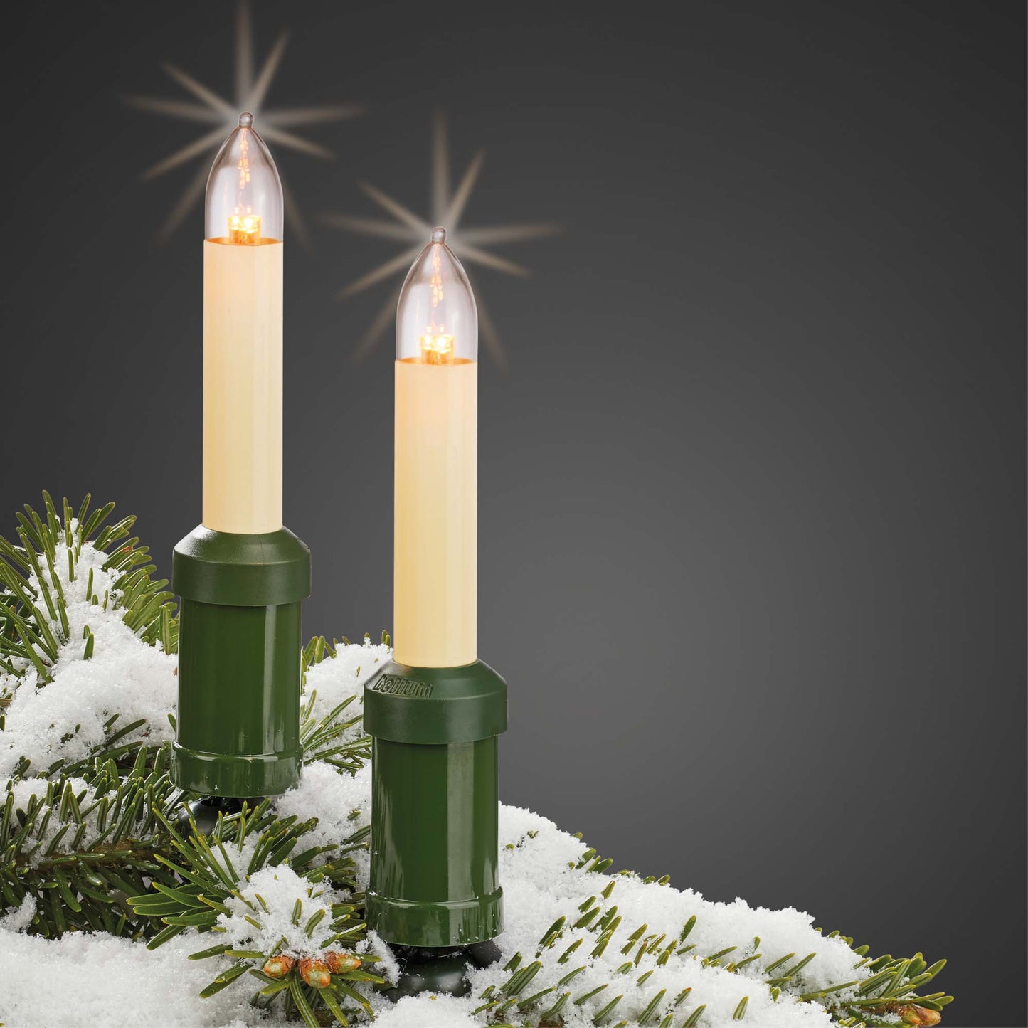 Ersatzkerzen Lichterkette LED 8-34V 0,5W für Lichterketten & Schwibbogen, 5  Stk Schaftkerzen E10 für 7-30 Brennstellen innen & außen 151343