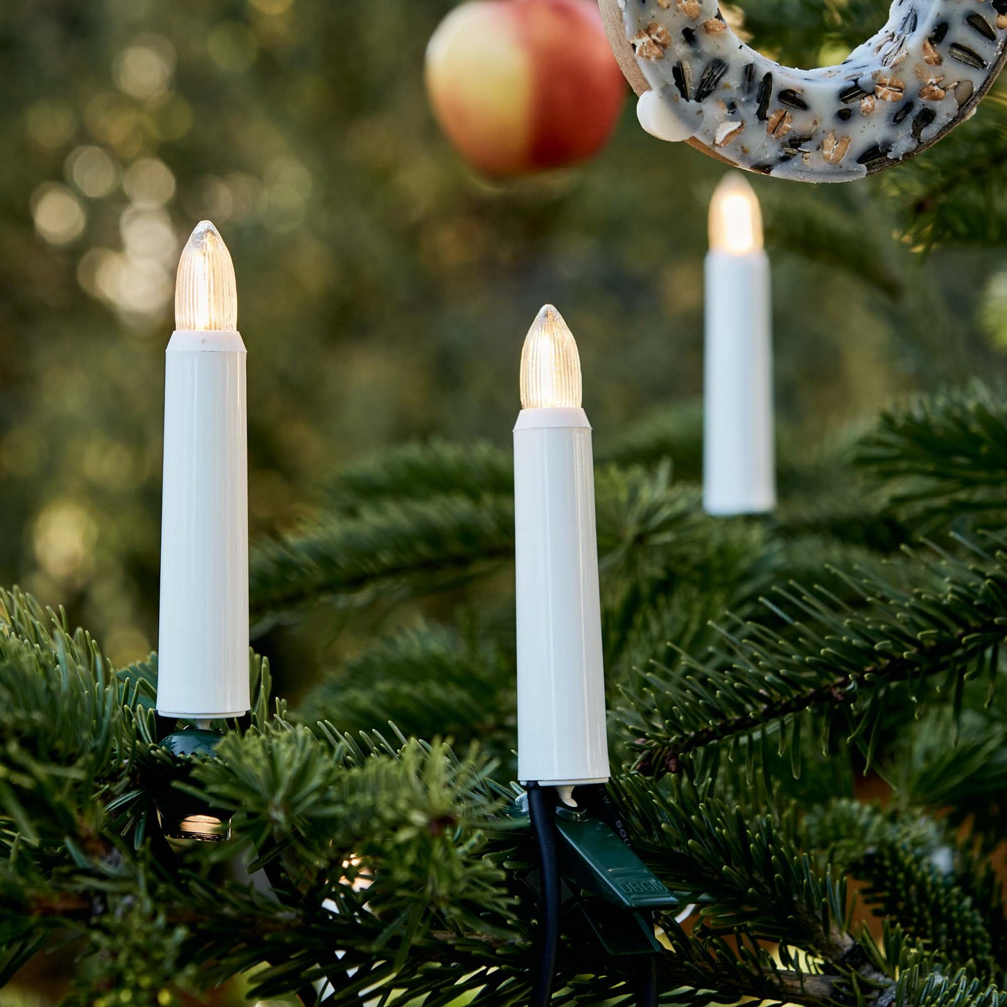 Ersatzkerzen Lichterkette LED-Filament 8V 0,3W für Lichterketten & Schwibbogen, 3 Stk Riffelkerzen E10 für 30 Brennstellen innen & außen 912425