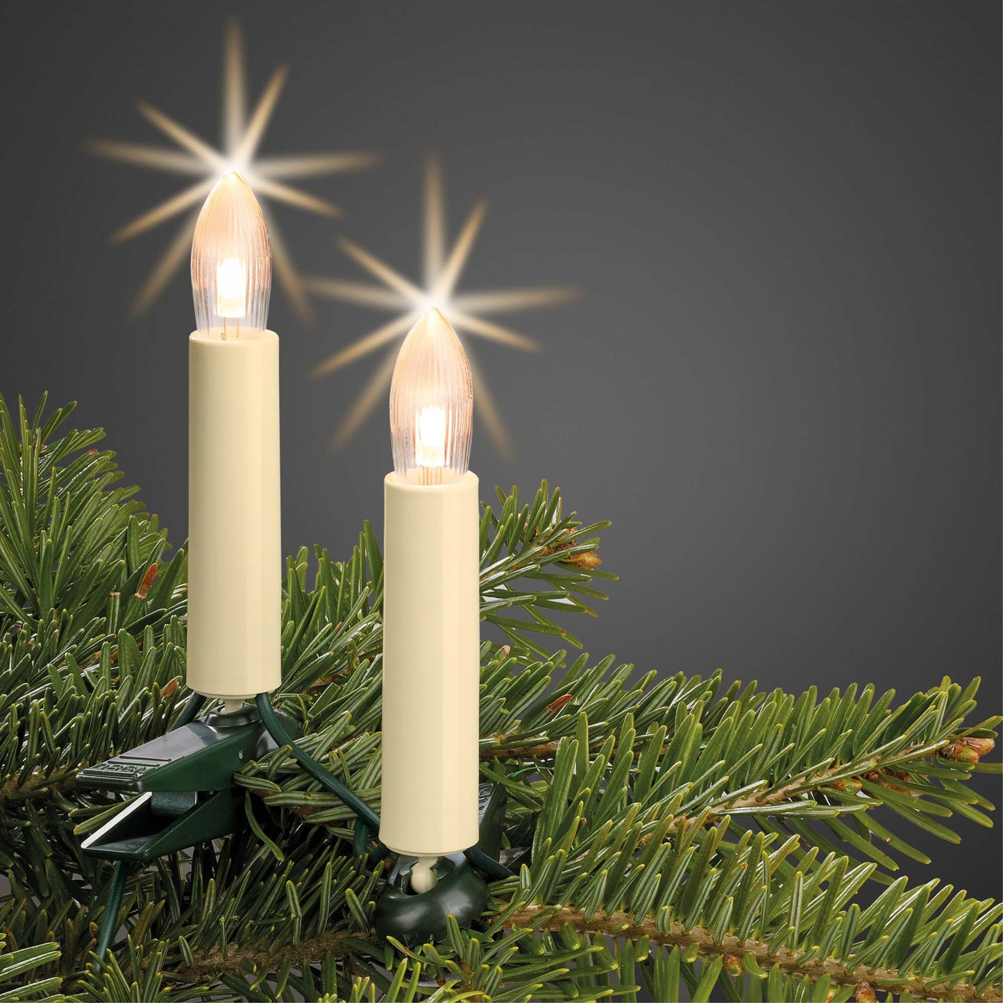 Ersatzkerzen Lichterkette LED 8-55V 0,5W für Lichterketten & Schwibbogen, 3 Stk Riffelkerzen E10 für 4-30 Brennstellen innen 913231