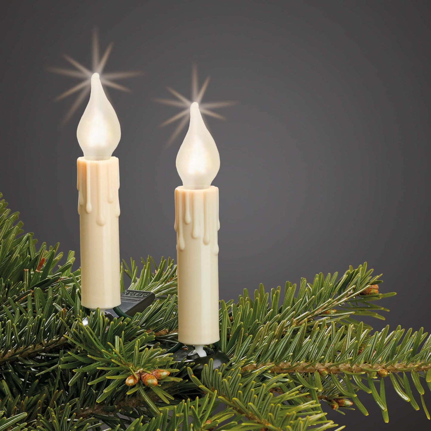 Ersatzkerzen Lichterkette 16V 3W für Lichterketten & Schwibbogen, 3 Stk Riffelkerzen E10 für 15 Brennstellen innen & außen 922035