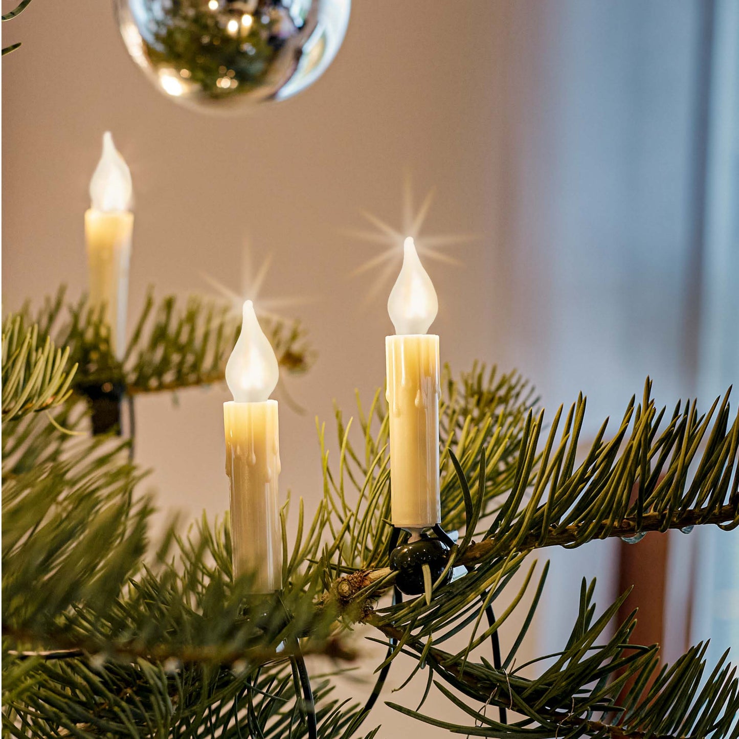 Ersatzkerzen Lichterkette 16V 3W für Lichterketten & Schwibbogen, 3 Stk Riffelkerzen E10 für 15 Brennstellen innen & außen 922035