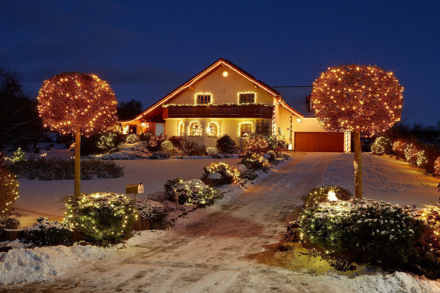 LED-Eislichtvorhang, 80 LEDs ww, verlängerbar, ohne Zuleitung