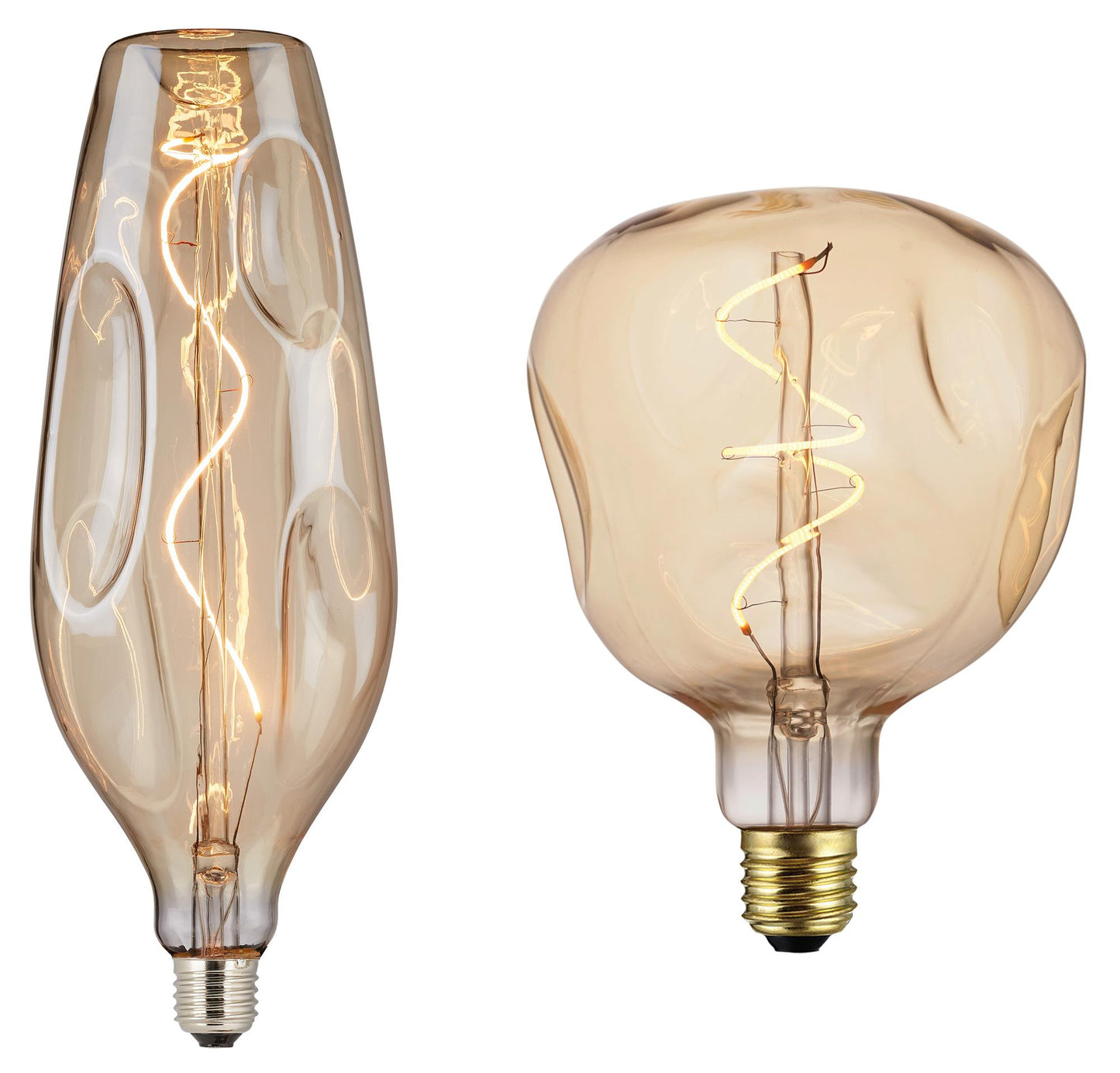 LED-Soft-Filament-Lampe "Ella"-Amber, E27 4W