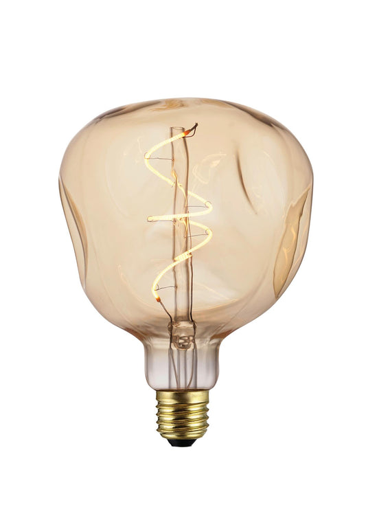 LED-Soft-Filament-Lampe "Eric"-Amber, E27 4W