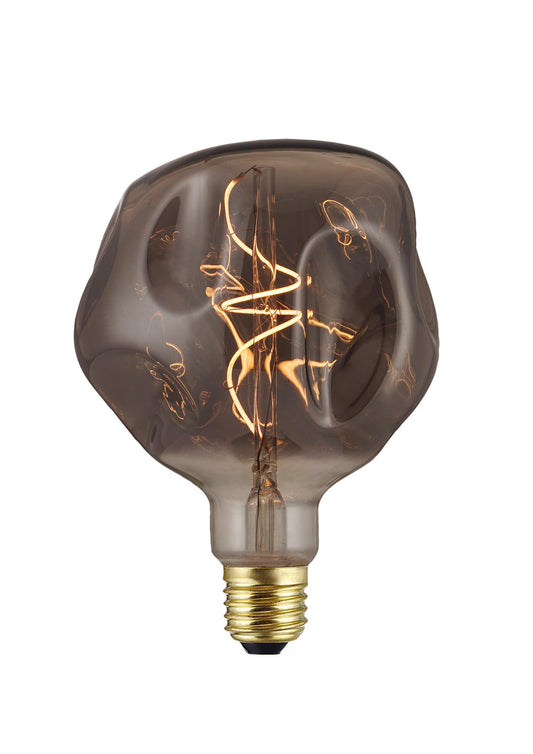 LED-Soft-Filament-Lampe "Eric"-Smokey Grey, E27 4W