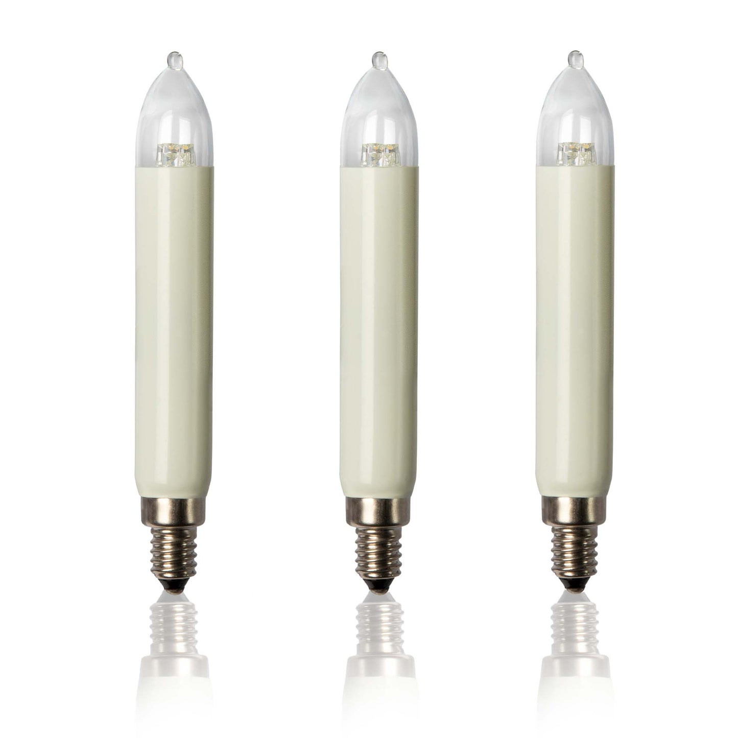 LED-Schaftkerze,  8-55 V, 0,1-0,3 W,  3er Blister