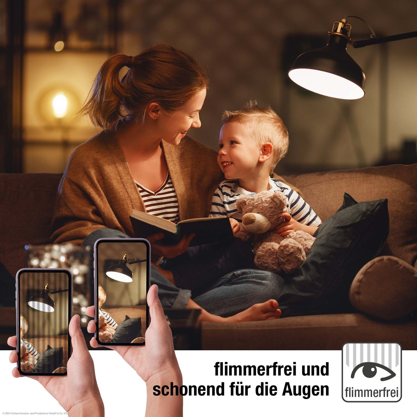 Hellum LED Glühbirne kerzenform E14, warmweiß, 2,2W, 250 Lumen, 2700 Kelvin 3-er Set 220155